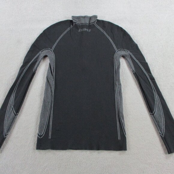 SKIMS First Layers Turtleneck Top Womens 2X-4X Onyx Black Gray Long Sleeve NWT - Picture 4 of 9